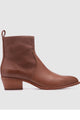 Sonic Cider Tan Leather Ankle Boot