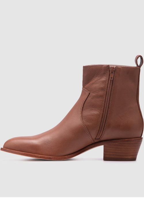 Sonic Cider Tan Leather Ankle Boot ACC Shoes - Boots ZK   