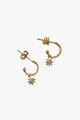 Star Burst Gold Hoop EOL Earrings