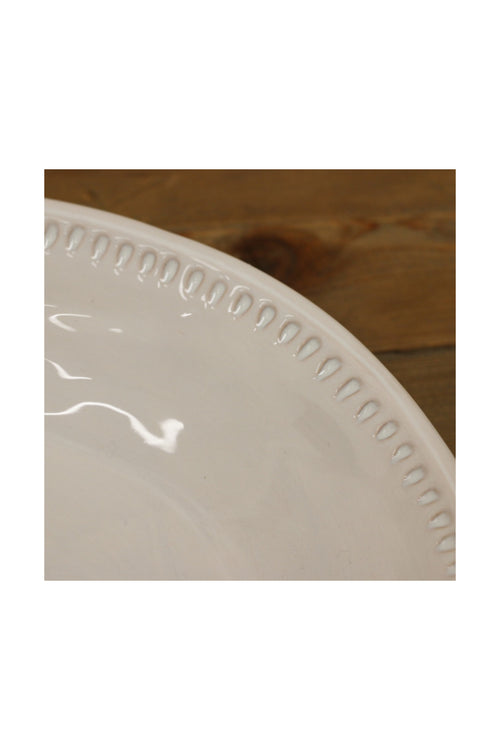 White Sumner Serving Platter Small HW Serveware - Plate, Bowl, Servers, Dish, Platter CC Interiors   