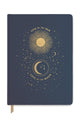 Sun and Moon Navy + Gold Notebook XL