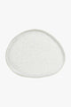 Table of Plenty White Speckle Round Platter