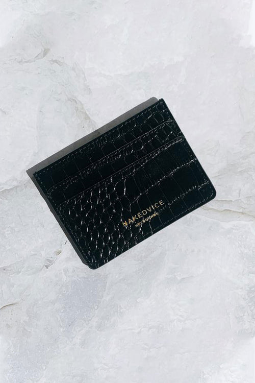 The Lola Croc Cardholder Black ACC Bags - Wallets+Straps Cosmetic Laptop Ph cases Nakedvice   