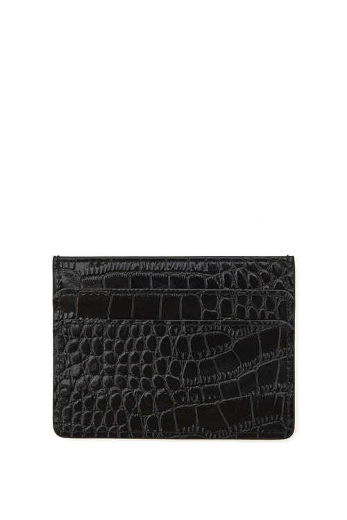 The Lola Croc Cardholder Black ACC Bags - Wallets+Straps Cosmetic Laptop Ph cases Nakedvice   