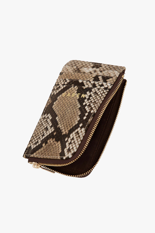 Winona Card Holder Brown Python Leather ACC Bags - Wallets+Straps Cosmetic Laptop Ph cases Saben   