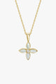 Mother of Pearl Clover Necklace 18k Gold Plated Clover EOL Necklace