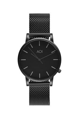 Yokohama Black Face with Black Mesh Strap Watch ACC Watches Not specified   