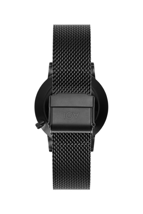 Yokohama Black Face with Black Mesh Strap Watch ACC Watches Not specified   